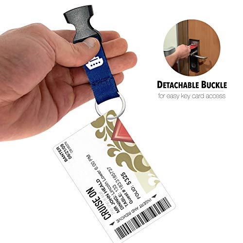Cruise On Cruise Lanyard for Ship Cards – 2-Pack Retractable Badge & Waterproof Key Card Holder for Ship Cards – Cruise Essentials 2025-2026, Perfect for Travel & Vacation (Blue & Red) - Image 4