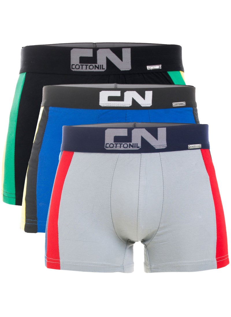 COTTONIL - Bundle Of Three Plain Comfy SPORT Boxer - Image 1