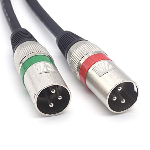 SiYear 10FT 6.35mm (1/4inch) TRS Male Plug to 2 Dual XLR Male Stereo Unbalanced Y Splitter Patch Microphone Cable Cord （3M） - Image 4