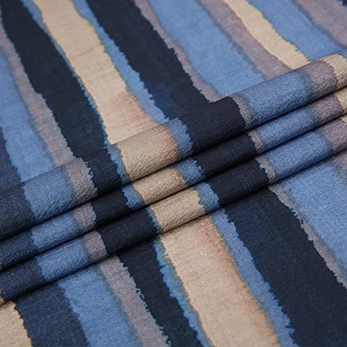 MCEDAR Mens Casual Short Sleeve Button Up Vintage Summer Hawaiian Beach Vacation Shirts (Size S-5XL Big and Tall)(Blue Brown 21009,M) - Image 3
