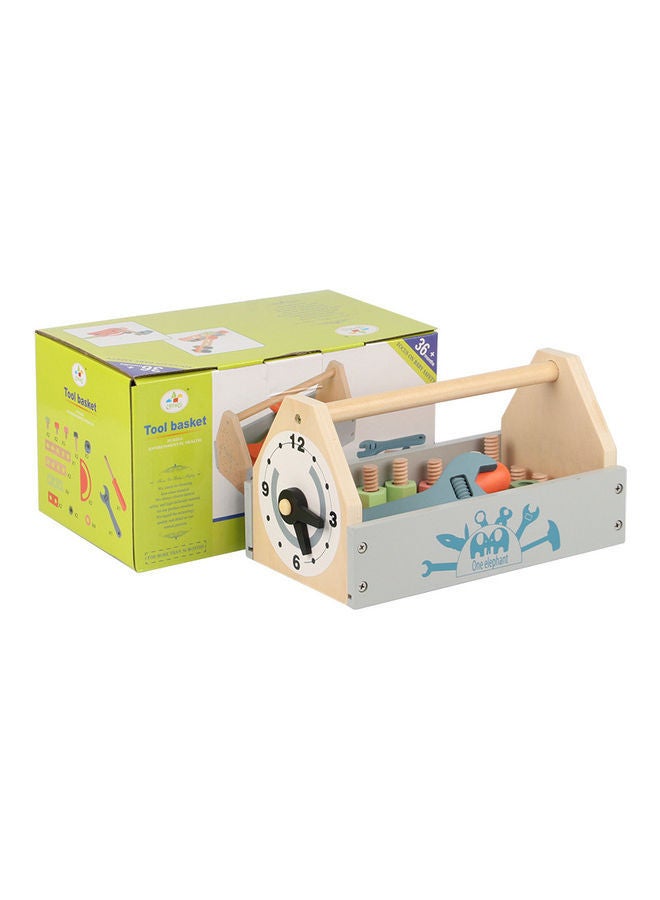 NIBEMINENT Kids Puzzle Maintenance Portable Toolbox Toys 23x13.5x12.8cm - Image 1