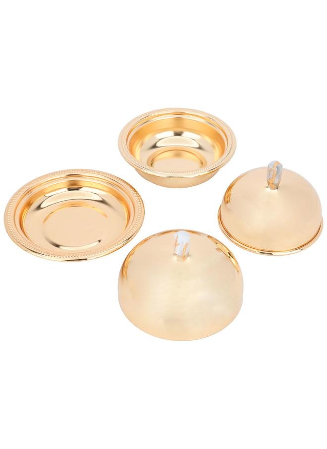 Alsaif - Alif Tofaria Set With Steel Dates 5 Pieces Rectangular Gold - Image 1