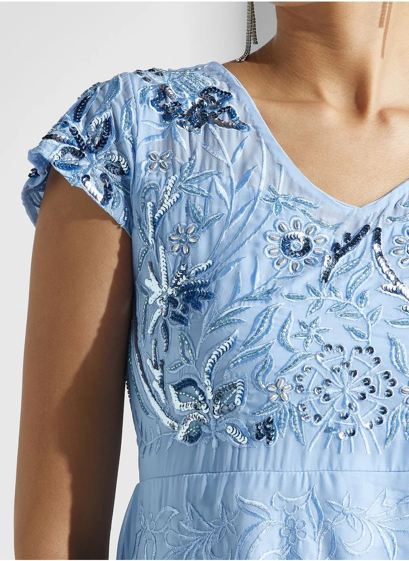 Namshi x Embellished Dress With Slit