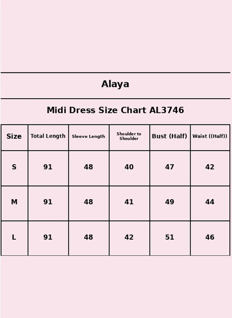Alaya  Women   Cotton Rayon Midi Dress -AL3746 for Women | Best Price UAE