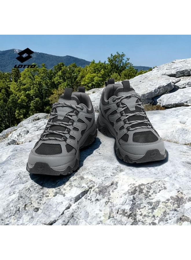 Lotto Rock Sheep Uni Spring Breathable Anti-slip Outdoor Hiking Trail Running Shoes Modern Gray Size 41 - Image 3