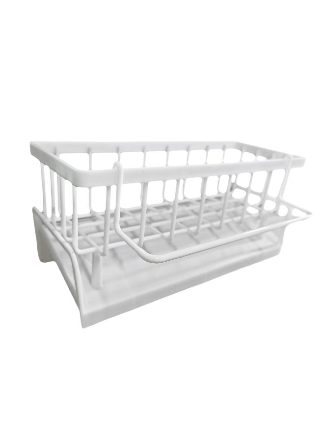 Kitchen Caddy Sponge Holder Dish Rag Holder with Dishcloth Drying Rack Sink Organizer for Countertop 