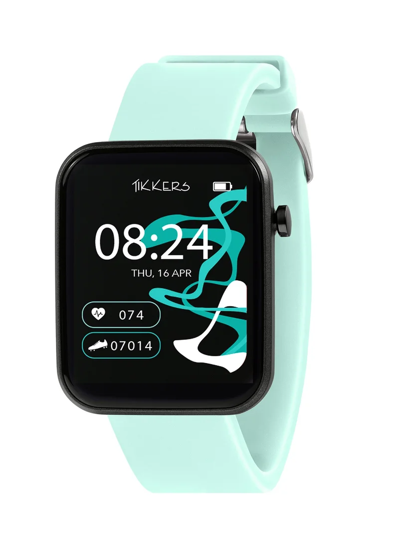 Tikkers Tikkers Smart Series 13 Blue Silicone Strap Smart Watch