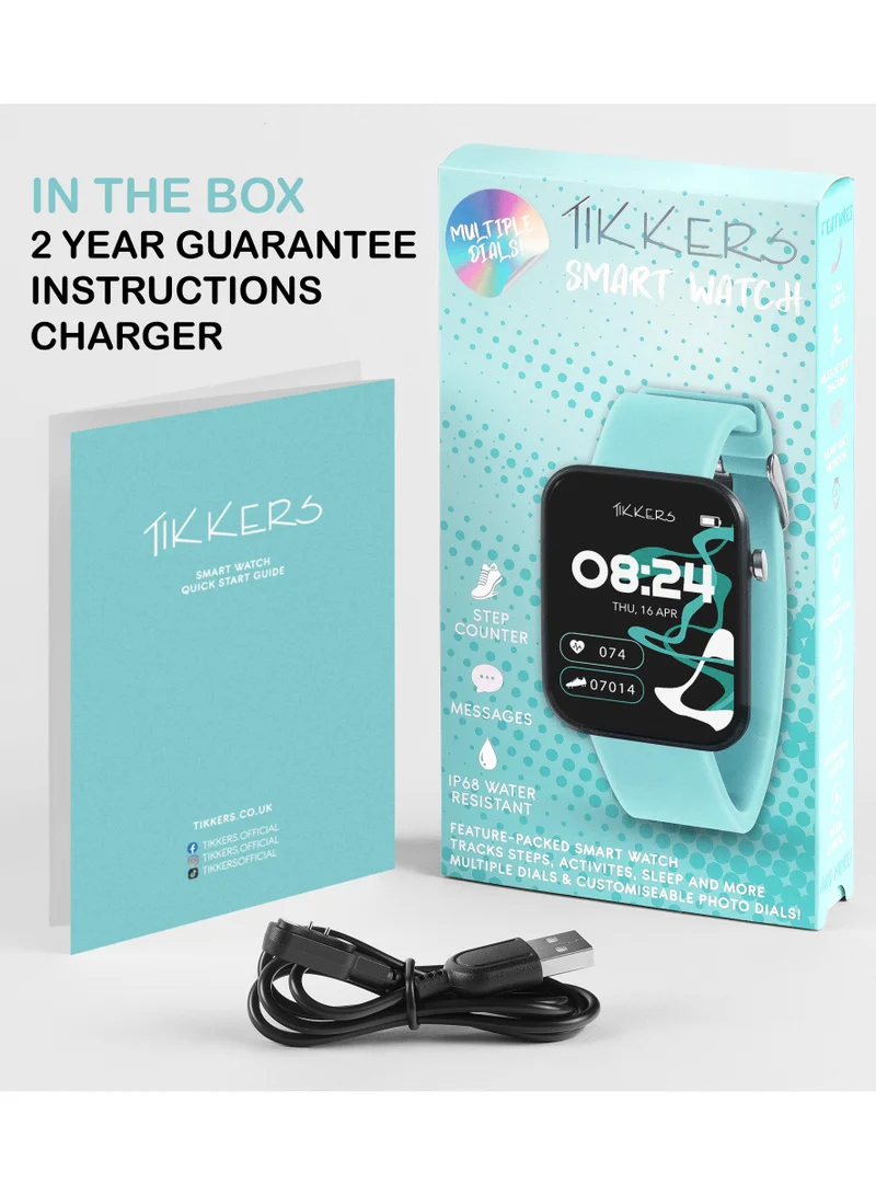 Tikkers Tikkers Smart Series 13 Blue Silicone Strap Smart Watch