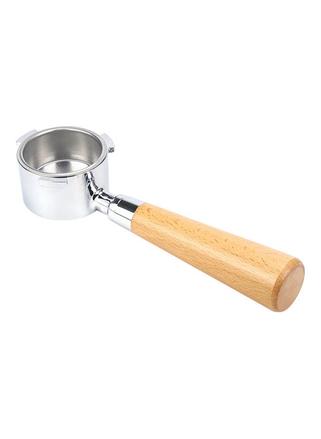 NIBEMINENT Replacement Coffee Portafilter For Delonghi EC680 /EC685 Beige/Silver 225x51x35mm - Image 1