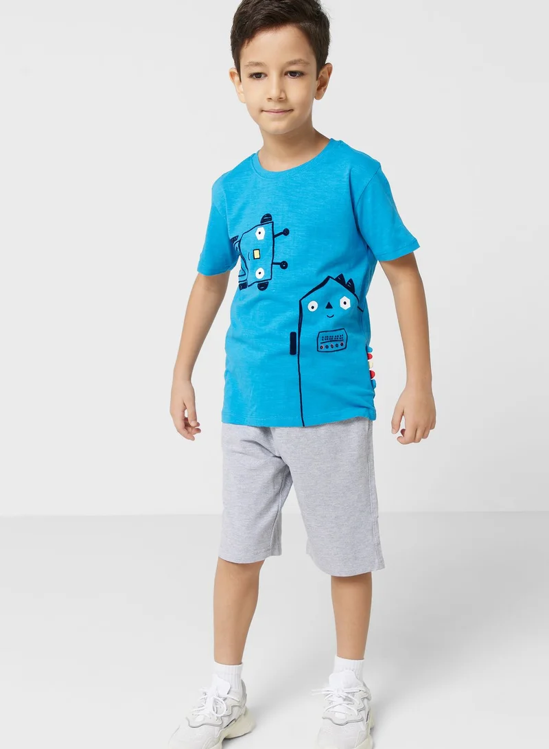 Ripples T-Shirts & Shorts Sets