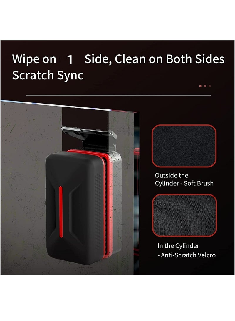 SYOSI Strong Magnetic Cleaning Brush Floating Fish Tank Cleaning Tool Fish Tank Cleaner Scrubber and Scraper Aquarium Cleaning Tools No Scratch Anti-Slip M - Image 3