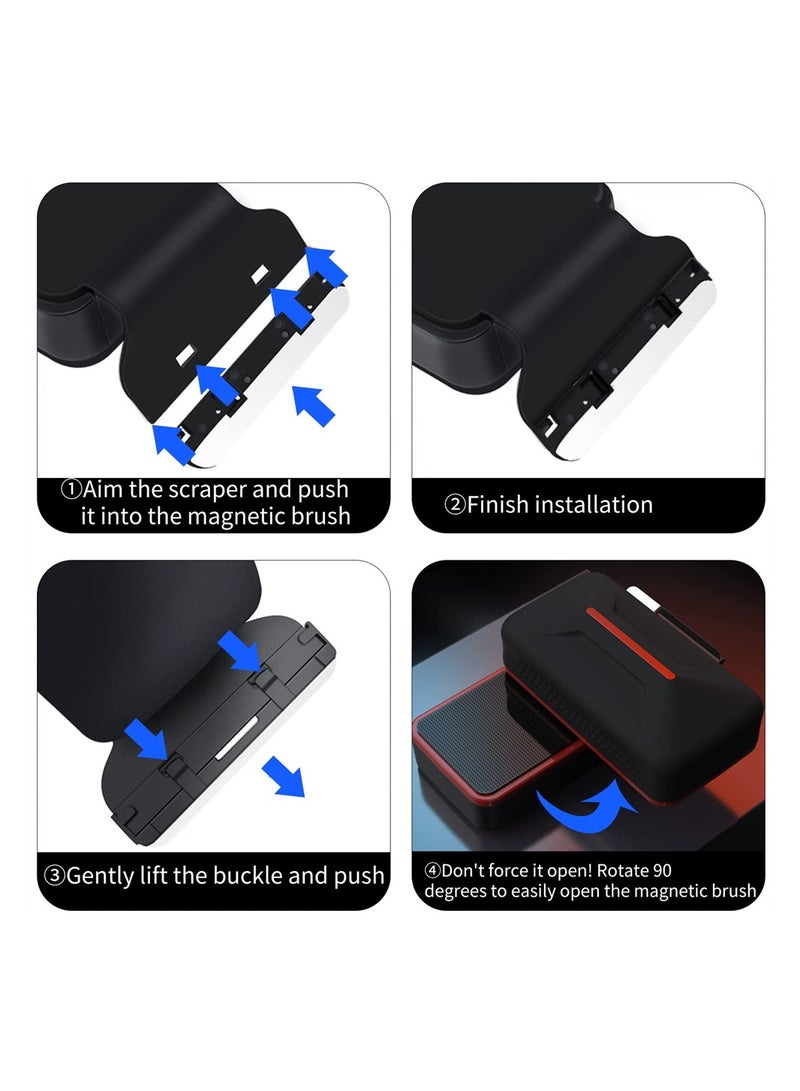 SYOSI Strong Magnetic Cleaning Brush Floating Fish Tank Cleaning Tool Fish Tank Cleaner Scrubber and Scraper Aquarium Cleaning Tools No Scratch Anti-Slip M - Image 5