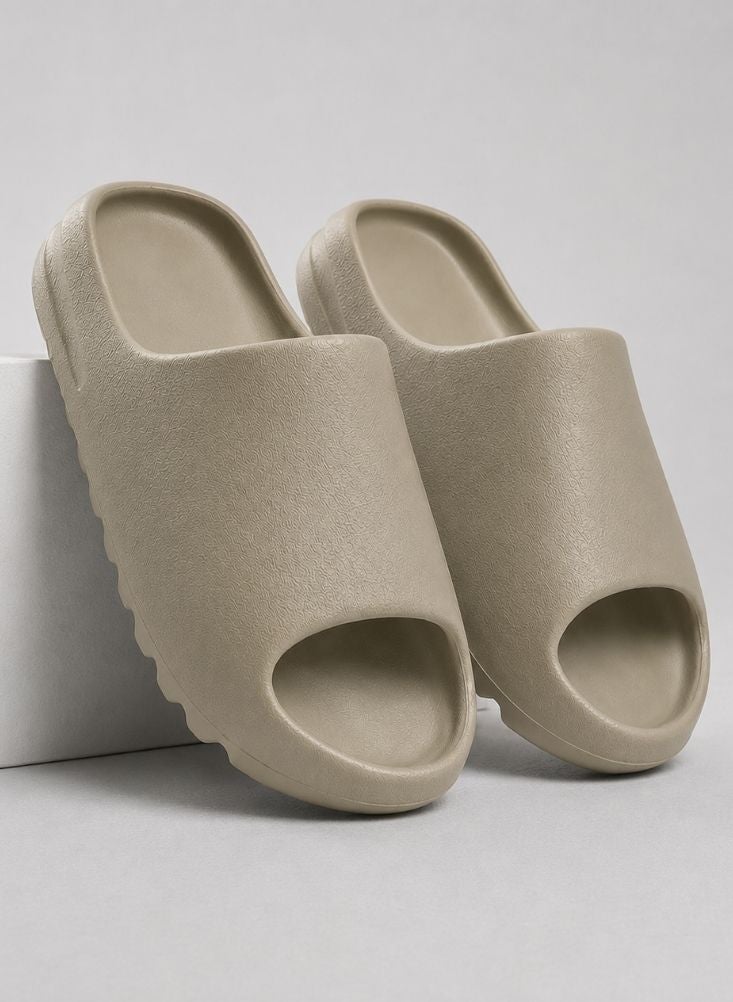 SLIDES Waterproof Comfort Slides – Beige - Image 2