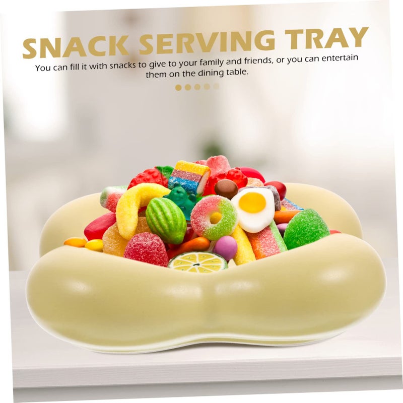 Wear Resistant Ceramic Snack Plate Tray For Dry Fruit Polished Teacup - Image 4