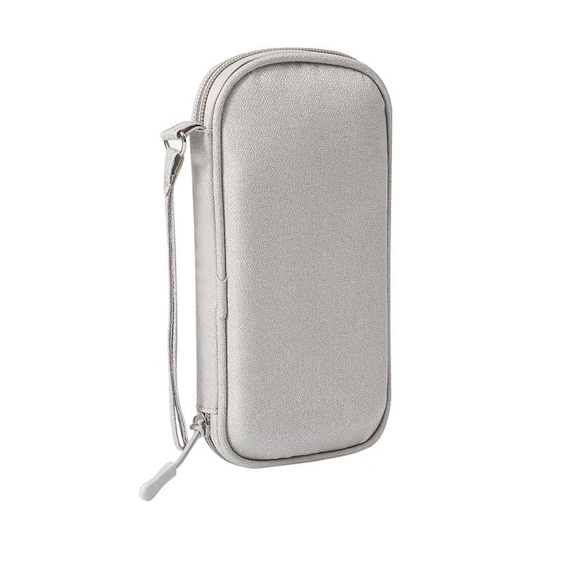 JD Jing Zao Xinqin Digital Bag, Travel Data Cable, Electronic Storage Bag, Multifunctional Earphone Charger Storage Pouch, Gray, Single Layer - Image 4