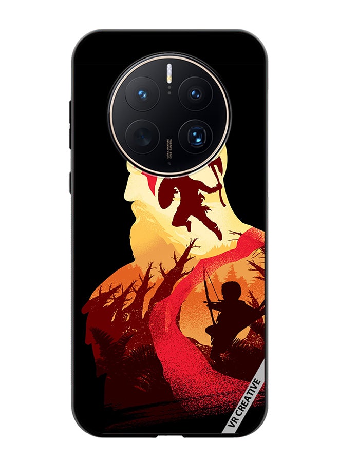 VR CREATIVE Protective Case Cover For Huawei Mate 50 Pro God Of War Design Multicolour - Image 1