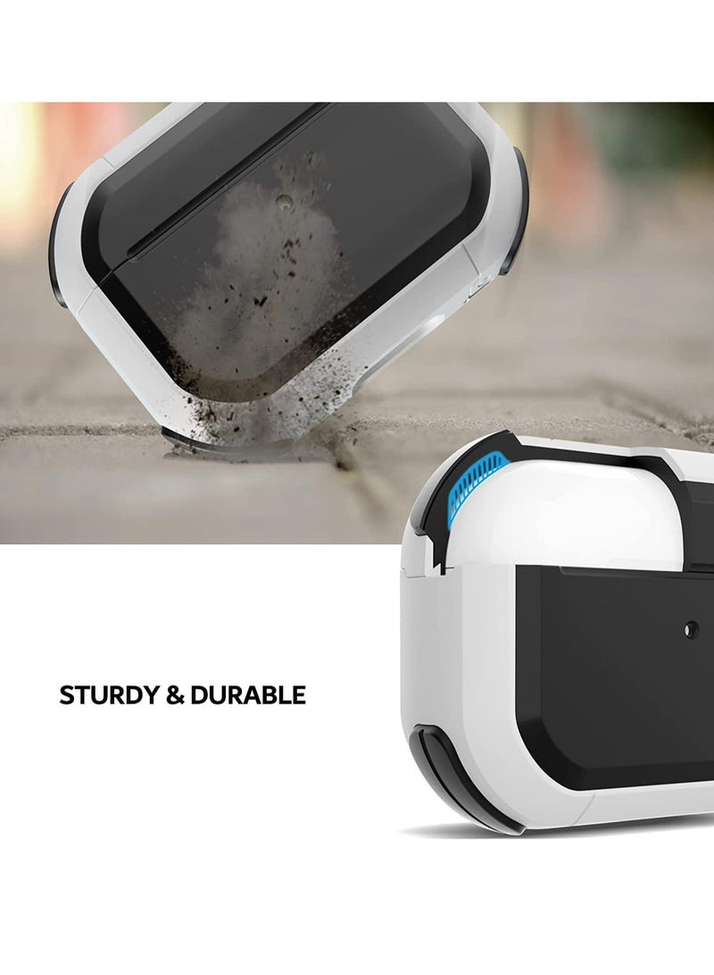 ELTRAZONE AirPods 3 Case Cover with Keychain Upgraded Armor Shockproof Hard-Shell Protective TPU Compatible for Apple Airpods 3rd Generation Case for Women Men Girls Boys (Front LED Visible) - Image 4