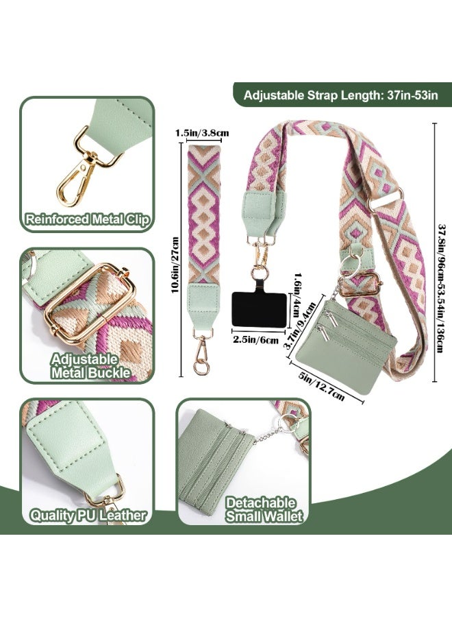 إكس ليفيل حبل هاتف عالمي، حزام بمشبك وحمل، مع محفظة، حزام هاتف بمحفظة بسحاب، حبل هاتف محمول قابل للتعديل مضاد للسرقة للنساء، مناسب لهواتف iPhone 17، 16 Pro Max، 15، Samsung Galaxy S25، S24، S23، معظم الهواتف الذكية، وملحقات سلسلة الهواتف المحمولة، باللون الأخضر - Image 4