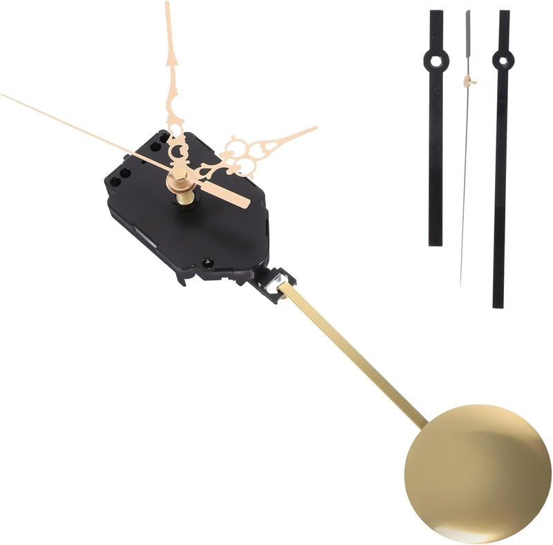 Gadpiparty 1set High-Torque Clock Mechanism Kit Pendulum and Hands Replacement Parts for Wall Clocks Design Easy Installation Compatible - Image 1