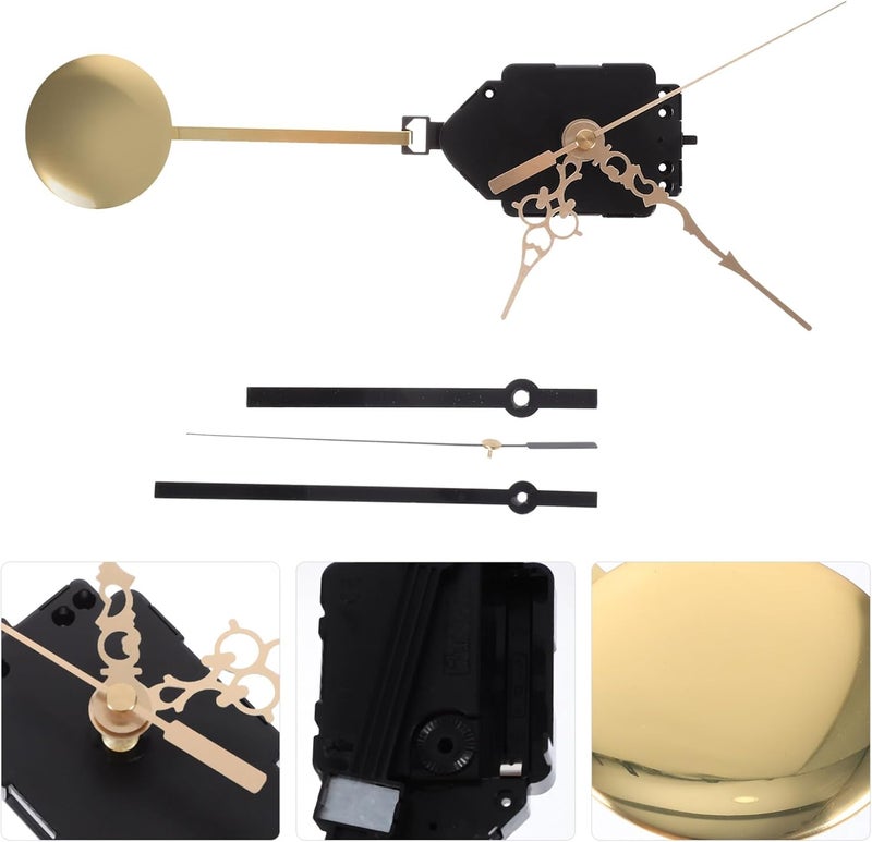 Gadpiparty 1set High-Torque Clock Mechanism Kit Pendulum and Hands Replacement Parts for Wall Clocks Design Easy Installation Compatible - Image 2