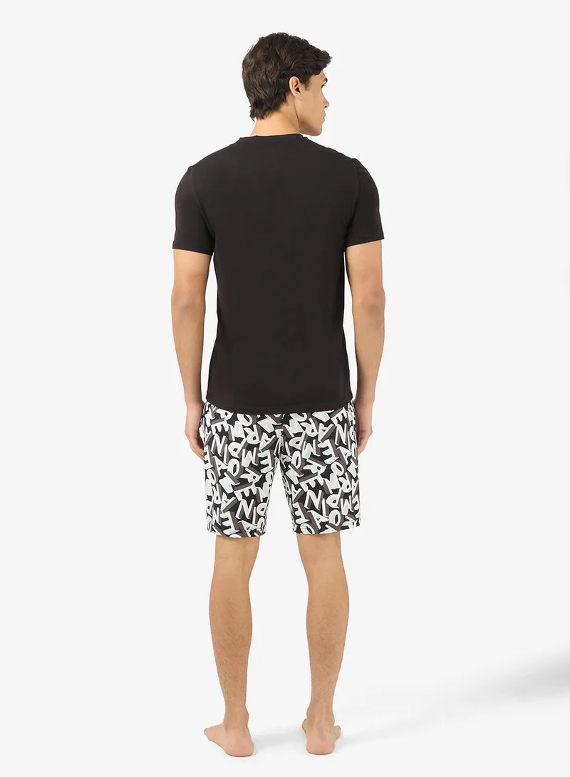 امبوريو ارماني بيجامة أساسية برباط