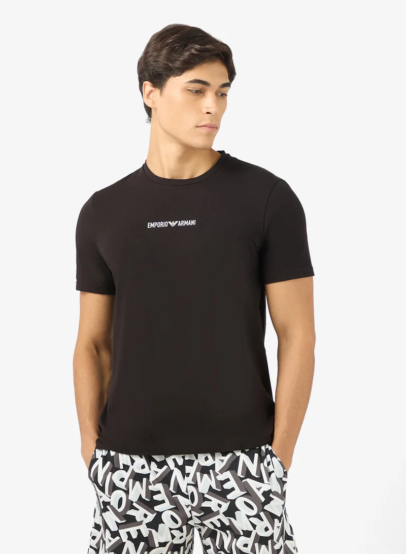 امبوريو ارماني بيجامة أساسية برباط