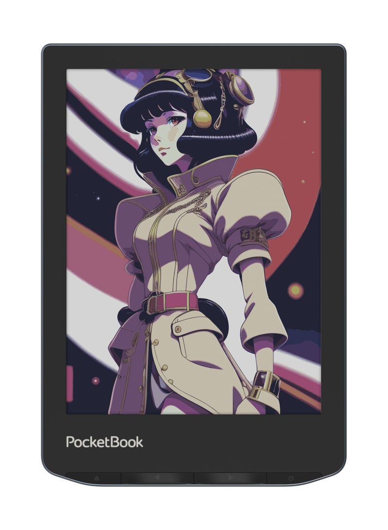 PocketBook VERSE PRO COLOR | Super Thin and Compact 6" e-Reader | Color Screen E Ink Kaleido™ 3 – Eye-Safe and Glare-Free | Text-to-Speech & Bluetooth | Audiobooks | SMARTlight | IPX8 Waterproof – Stormy Sea - Image 4