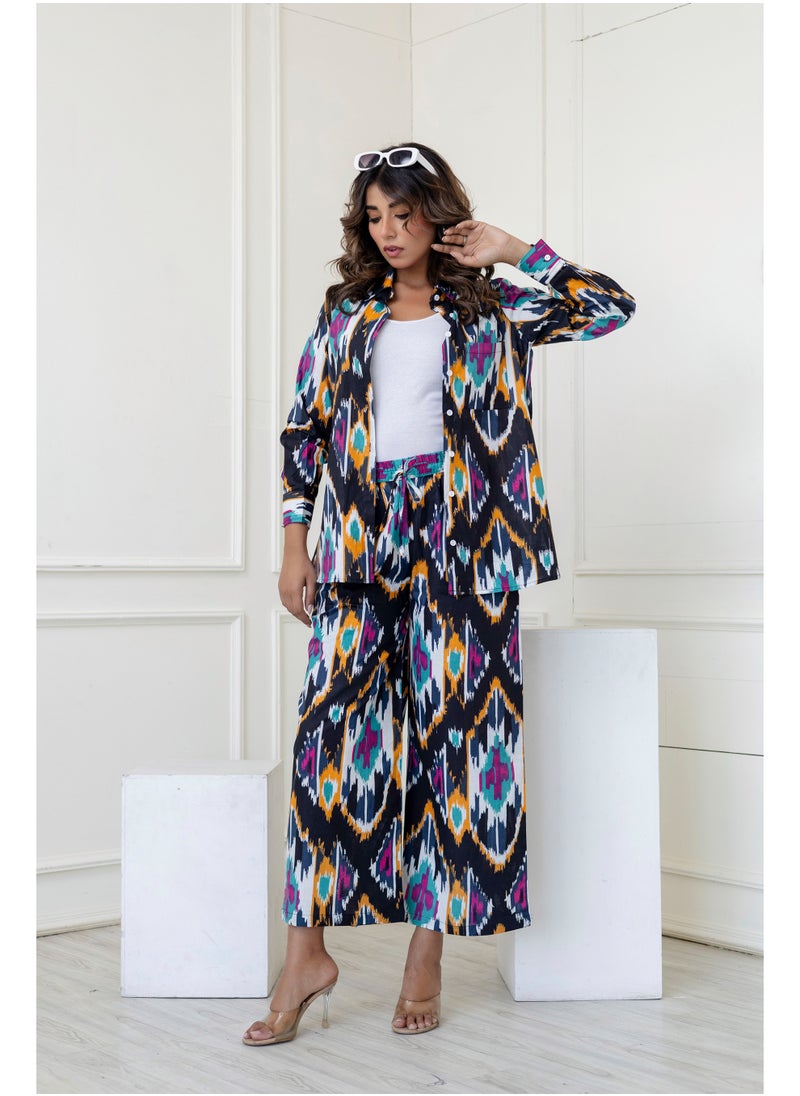 Generic Jenifry Indian Women Botanic Belle Printed Cotton Co-ord Set  - Image 2