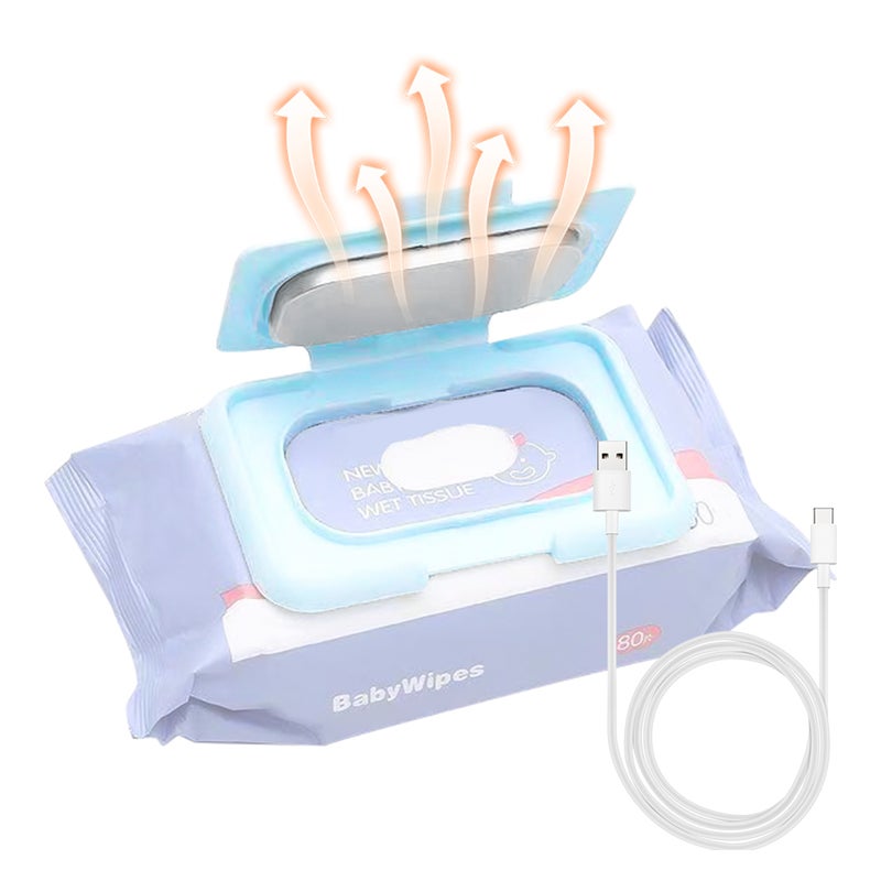 Baby Wipe Warmer Portable Baby Wet Wipes Warmer Heater USB Powered Perfect for Traveling - Image 1