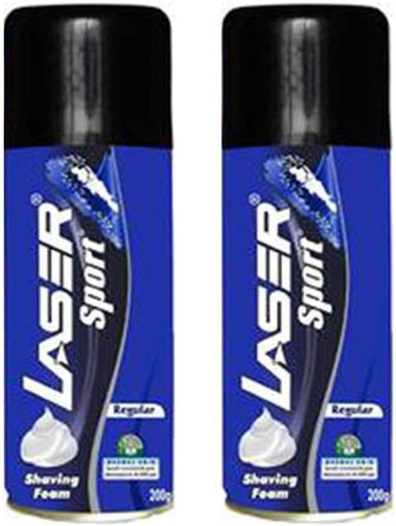 Laser Sport Shaving Foam 200ml - Extra Moisturizing with Aloe Vera