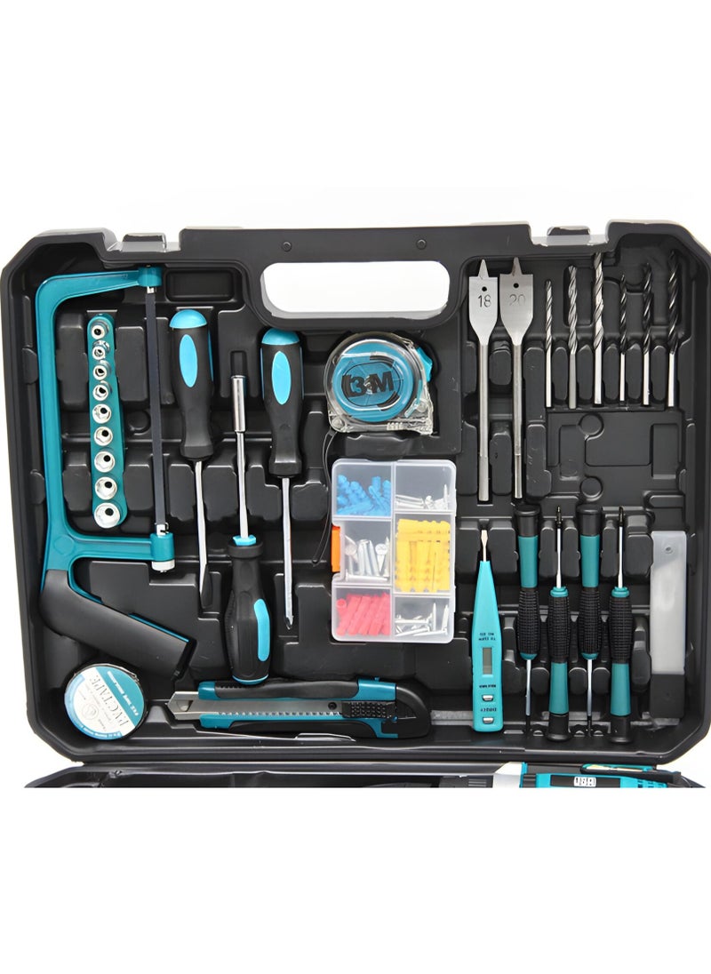 JSA - JSA cordless drill kit with a 21V lithium battery and a 10 mm chuck size is a versatile set ideal for household and maintenance tasks. - Image 1