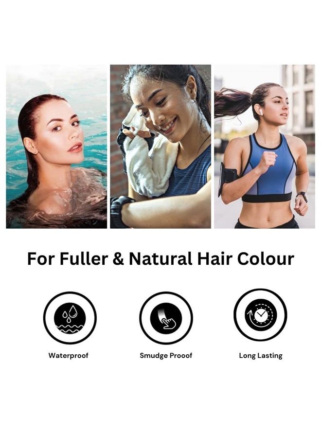MinaiBrow Mina ibrow Hair Color Black|Natural Spot coloring and Hair Tinting Powder, Water and Smudge Proof | No Ammonia, No Lead with 100% Gray Coverage Up to 30 Applications |Vegan and Cruelty free - Image 4