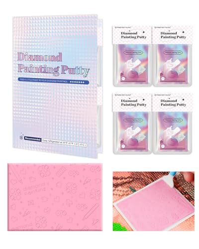forever young Diamond Painting Putty LongLasting Stickiness Diamond Art Putty Scientifically Formulated Clay Glue Wax for Diamond Art Accessories and Tools 30g x 4 - Image 1