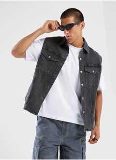 izzue Denim Embroidery Patch Jacket  - Image 1