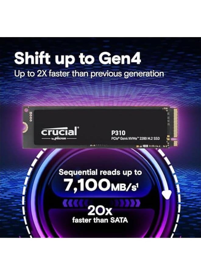 Arabest P310 1TB NVMe M.2 SSD - Speeds up to 7,100 MB/s - Gen4 Technology - Includes Acronis - Internal Solid State Drive for PC  - Image 2