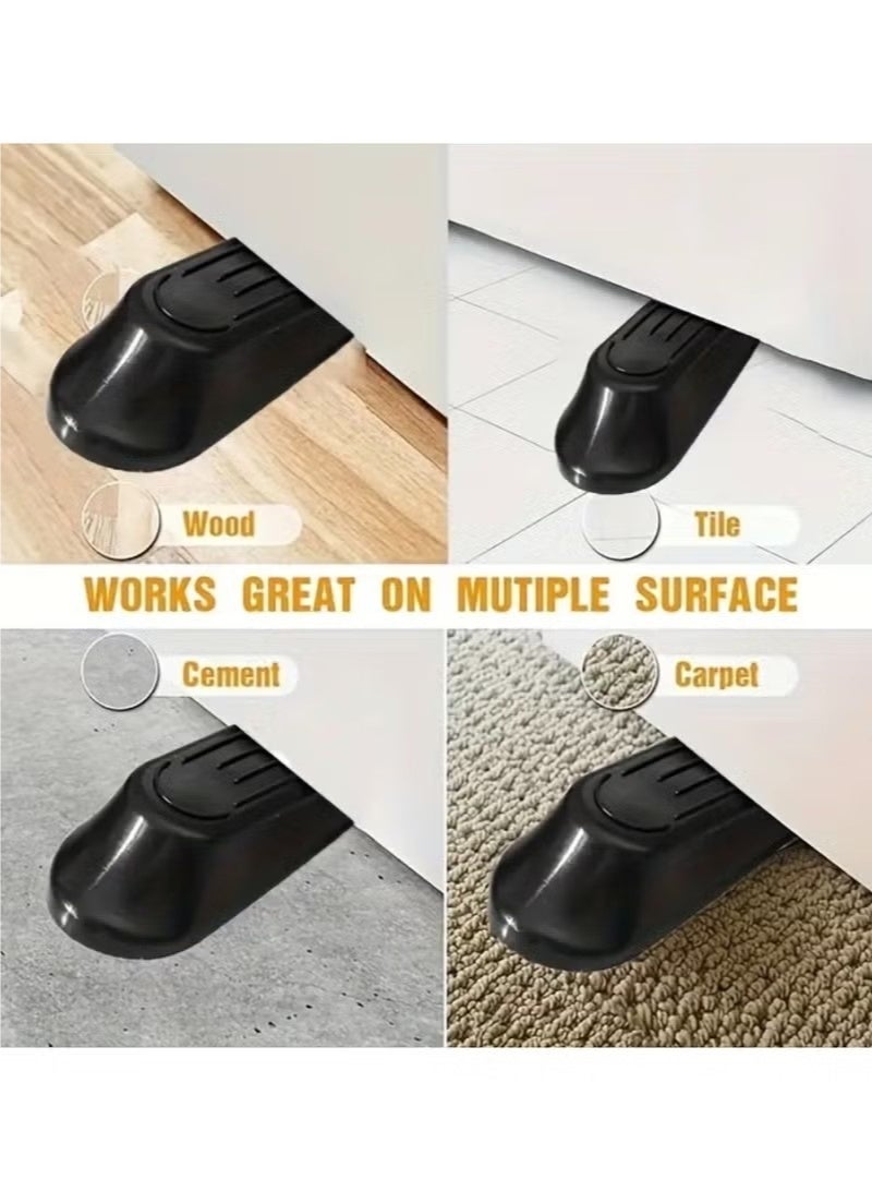 5-Piece Heavy-Duty Door Stopper Set – Non-Slip Plastic Door Wedges for Home & Office | No Tools Needed, Secure Hold for Interior & Exterior Doors - Image 5