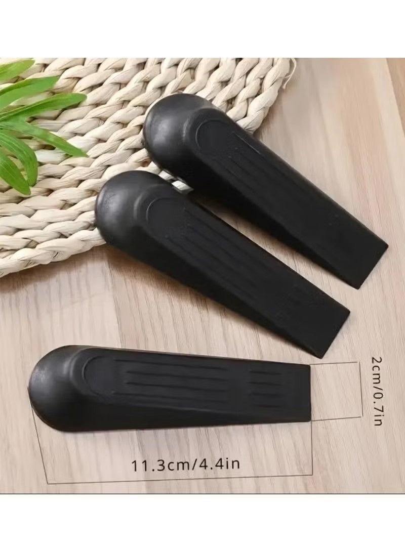 5-Piece Heavy-Duty Door Stopper Set – Non-Slip Plastic Door Wedges for Home & Office | No Tools Needed, Secure Hold for Interior & Exterior Doors - Image 3