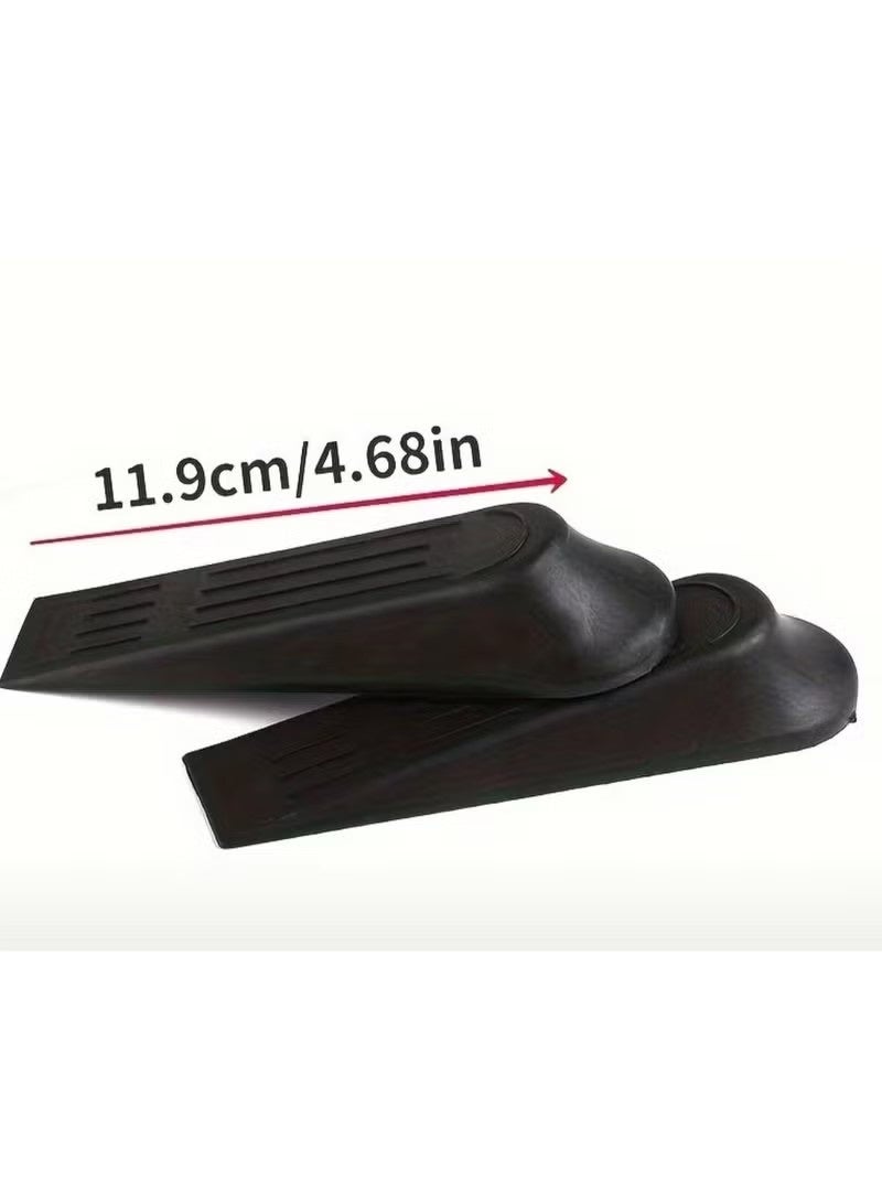 5-Piece Heavy-Duty Door Stopper Set – Non-Slip Plastic Door Wedges for Home & Office | No Tools Needed, Secure Hold for Interior & Exterior Doors - Image 4
