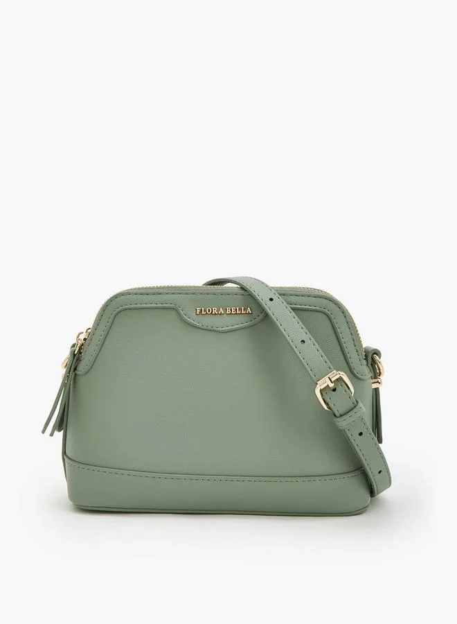 Solid Crossbody Bag With Detachable Strap