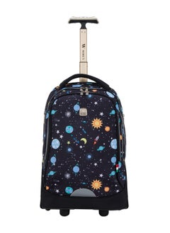 Wires 3 Piece Kids School Trolley Bag laptop compartment Big Wheels With Lunch bag & Pencil Case  - Image 2