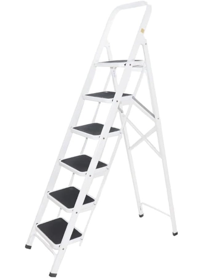 6-Step Folding Ladder, Rust-Resistant Design with Stable Structure, Safe Climbing Support for Home Maintenance, Cleaning and Professional Tasks - Image 5