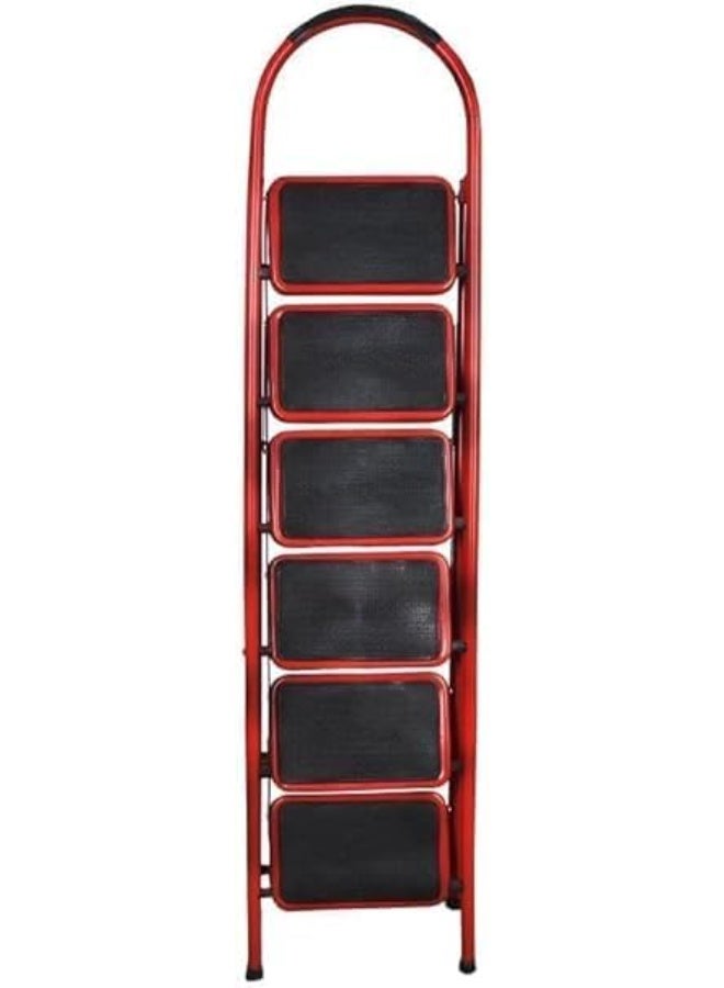 6-Step Folding Ladder, Rust-Resistant Design with Stable Structure, Safe Climbing Support for Home Maintenance, Cleaning and Professional Tasks - Image 2