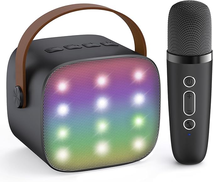 Kidara SingStar Karaoke Speaker and Wireless Mic for Kids Toddlers Bluetooth Portable for Girls Boys Perfect Birthday Gifts Ages 4, 5, 6, 7, 8, 9, 10+ Years Black - Image 5