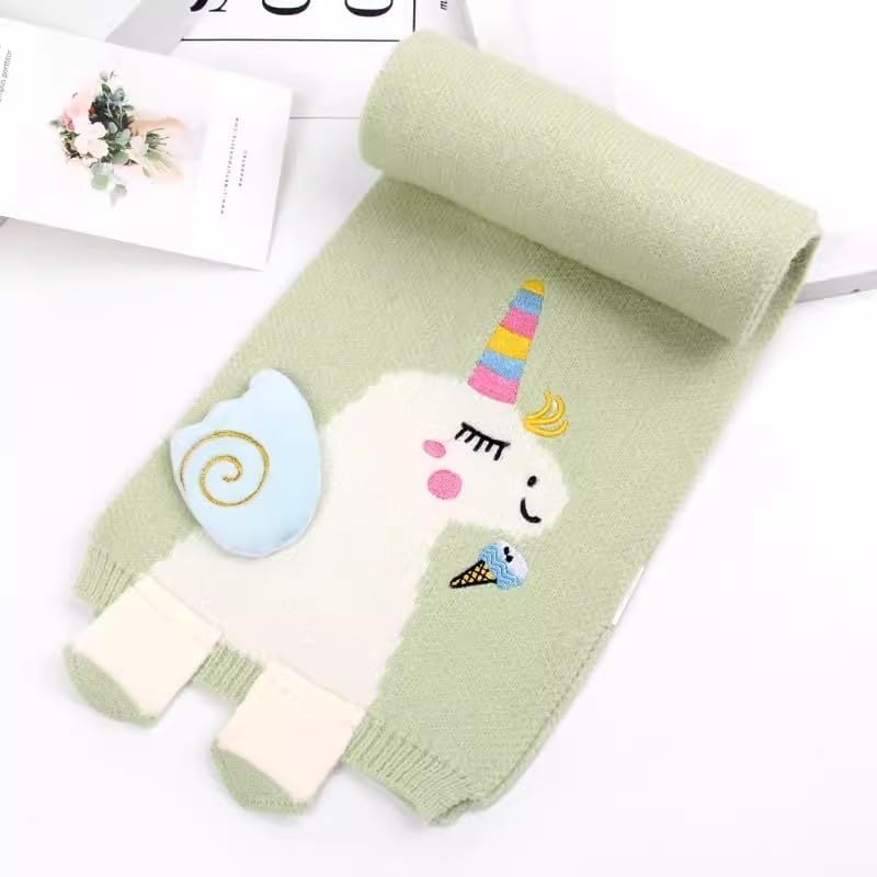 Newfancy Kids Girls Boys Winter Cute Unicorn Scarf Shawl Warm Soft Cozy Fashion Knit Neck Warmer Scarfs Toddler - Image 2