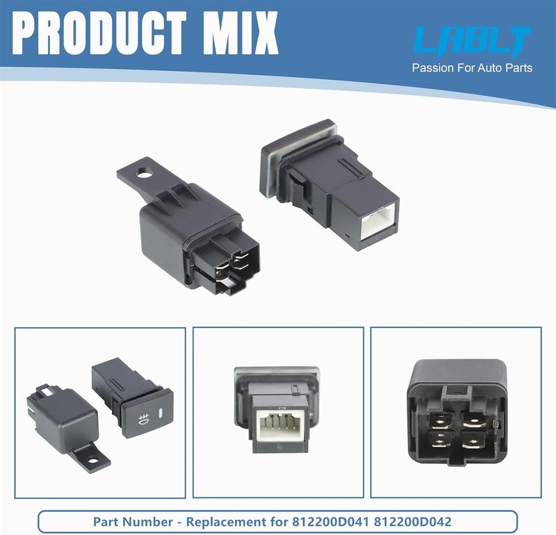 LABLT Fog Lights Assembly for 2007-2011 Toyota Yaris - Left & Right Side Replacement - Image 5