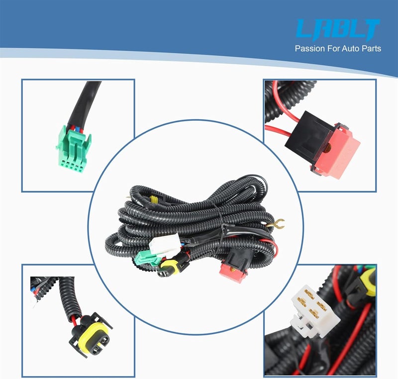 LABLT Fog Lights Assembly for 2007-2011 Toyota Yaris - Left & Right Side Replacement - Image 4