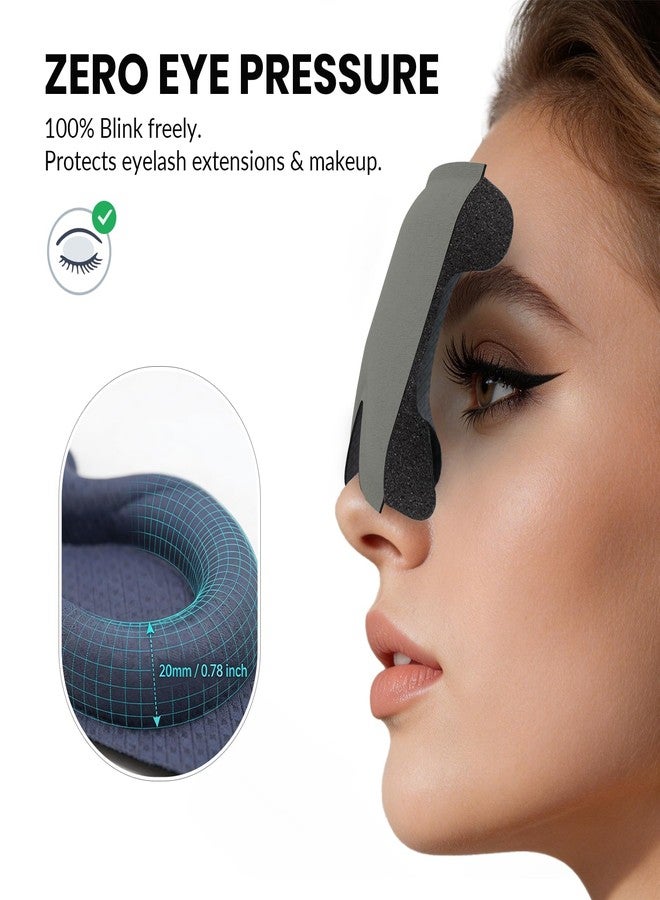 Gizmolet 3D Maximum Blackout Sleep Eye Mask for Deep Sleep Men Women, Grey - Image 3