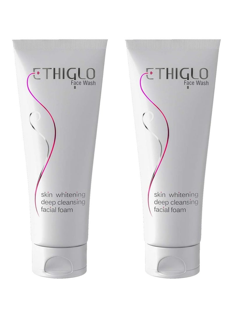 Ethiglo Skin Whitening Face Wash 70g (Pack of 2) – Brightening & Deep Cleansing Formula - Image 1