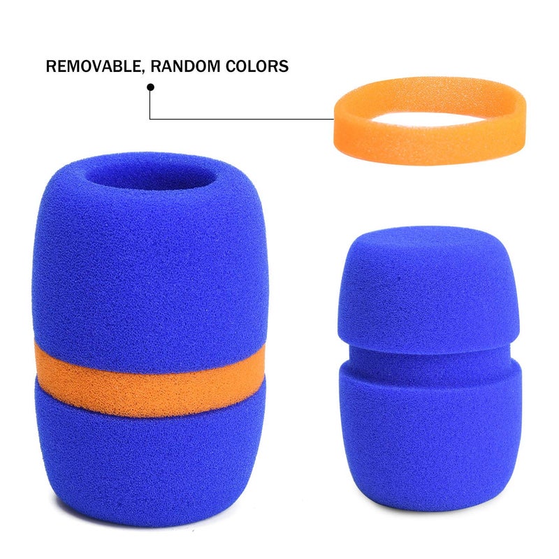 Facmogu 10 Pack Colorful Foam Mic Cover Handheld Microphone Windscreen, Foam Mic Windscreen with Color Ring for Mic Noise Reduction, Sponge Foam Cover Shield Protection for Most Standard Mic (5 Color) - Image 5