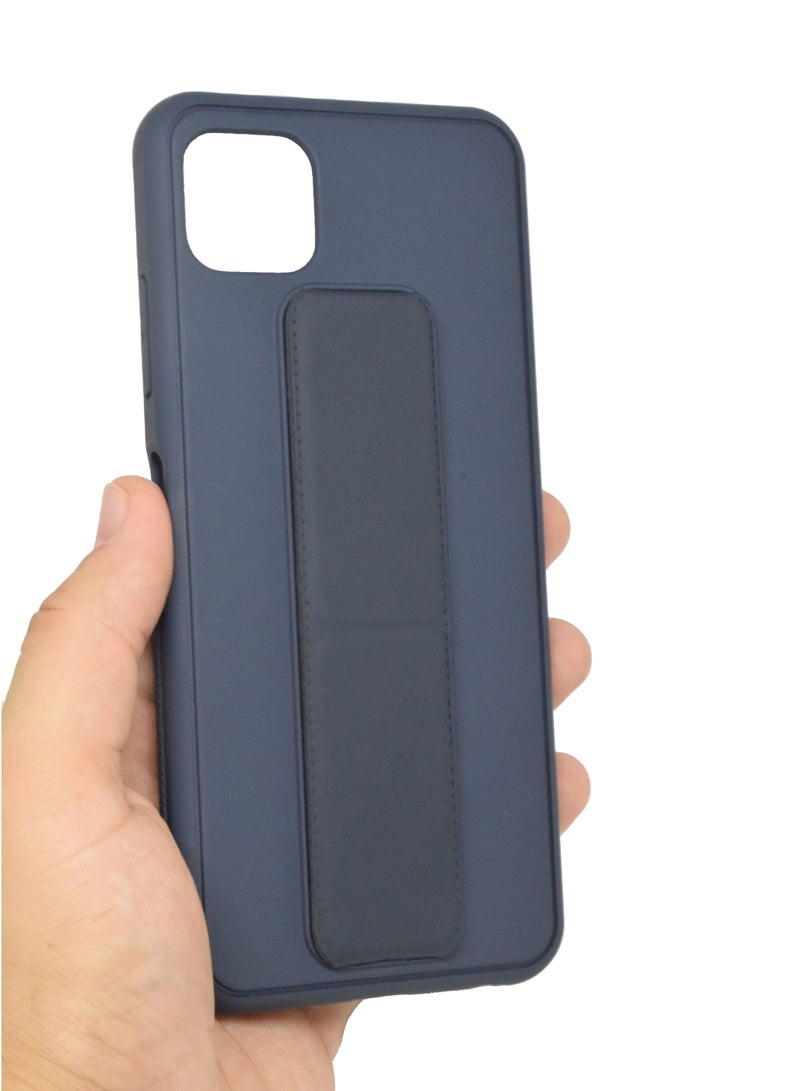 BORTONY Case Silicone Camera Protected Shockproof With Finger Grip Stand Cover Samsung A22 5G - Image 3